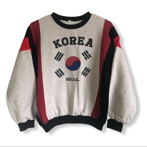 Korea Seoul- crew neck pullover sweater